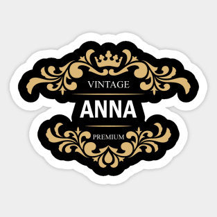 Anna Name Sticker